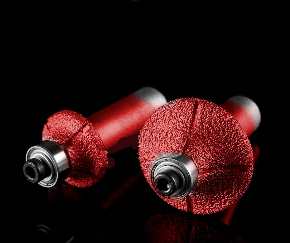 1/2 inch shank Corner round router bit diamond vacuum brazed stone cutter bits CNC machine grinding wheel