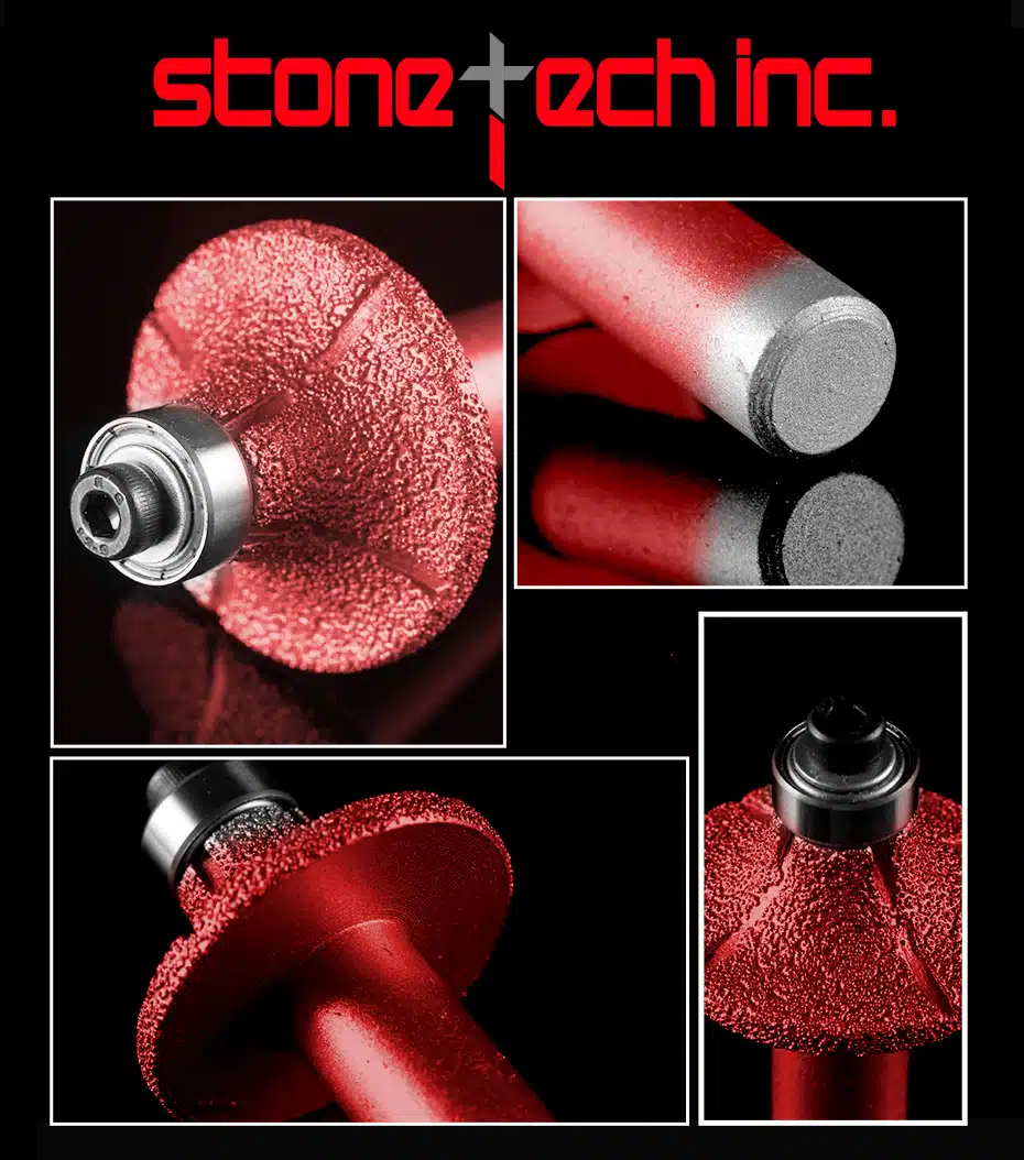 1/2 inch shank Corner round router bit diamond vacuum brazed stone cutter bits CNC machine grinding wheel 1/2 inch shank Corner round router bit diamond vacuum brazed stone cutter bits CNC machine grinding wheel
