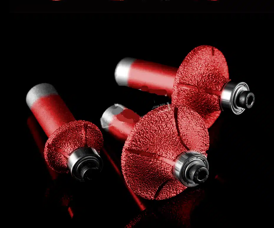 1/2 inch shank Corner round router bit diamond vacuum brazed stone cutter bits CNC machine grinding wheel