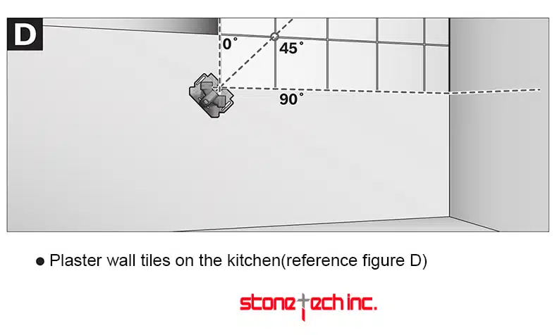 3 lines laser level meter red light 90 degree right-angle ground meter floor levelling tiles laying