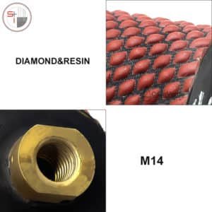 Free shipping dry diamond drum wheels 2 inch M14 thread for polishing and grinding sink hole granite and marble