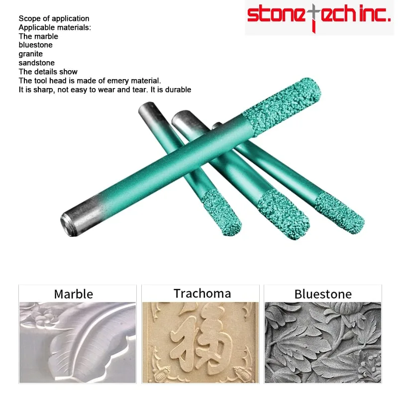 Marble Cutting Bits Stone Carving Tools Knife Cnc Granite Engraving Tools  from China 