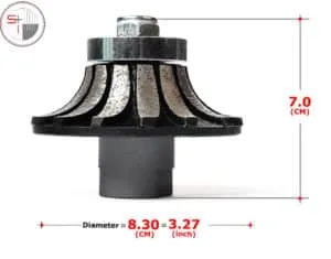 Diamond Segmented Profiling Bit