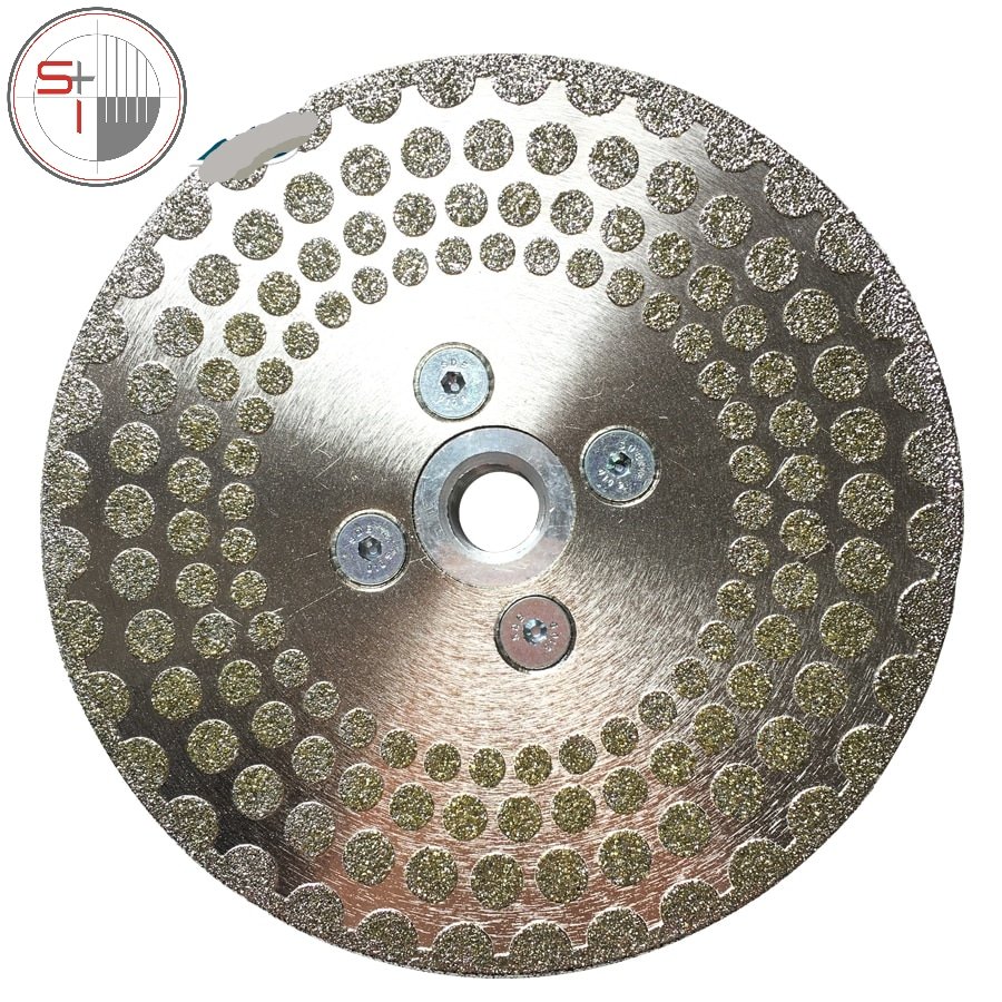 Electroplated Diamond Cutting Disc Grinding Wheel Both Side Coated Saw Blade for cuttting marble tile M14 Thread