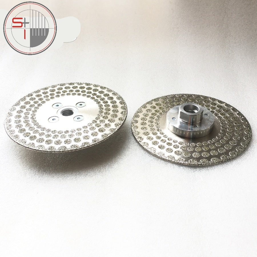 Electroplated Diamond Cutting Disc Grinding Wheel Both Side Coated Saw Blade for cuttting marble tile M14 Thread