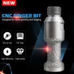 CNC Vacuum Brazed Diamond 22mm Finger Bits | 1 Pc