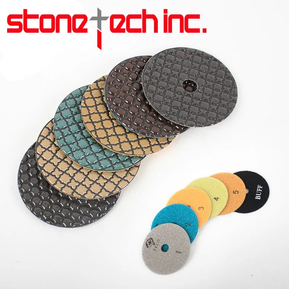 Dry polishing pads/disc for Granite, Marble, Engineered Stones.