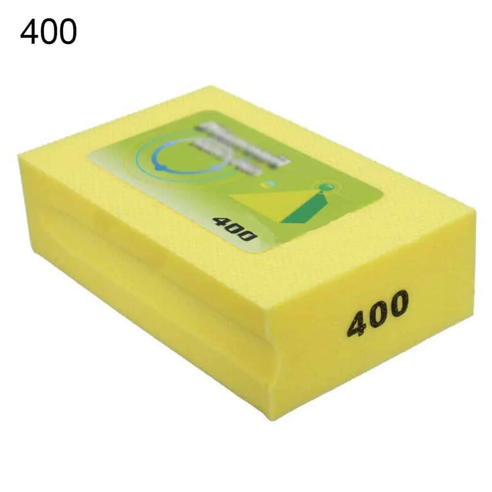 60-3000 Grit Diamond Hand Polishing Pad Block for Granite Marble Glass Grinding Car Wash Sponge Magic Clay Rub Block Hand tools