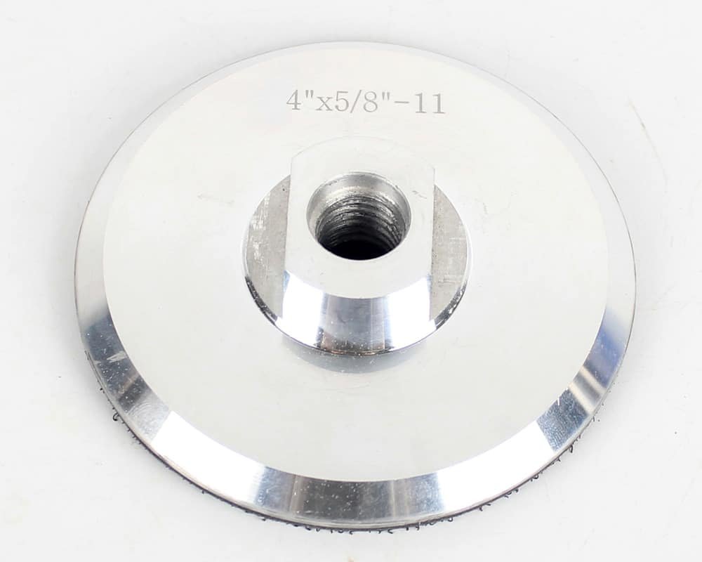 4 inch/100 mm Aluminum Backer Pad For Diamond Polishing Sanding Pad M14, 5/8-11