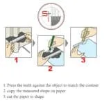 Contour Gauge Profile Tiles Tool