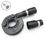 Vacuum Grinding Dust Guard Shroud Kit with 5mm Hose Pipe for Angle Grinder Hand Held Grinder Convertible Universal