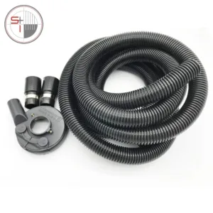 Vacuum Grinding Dust Guard Shroud Kit with 5mm Hose Pipe for Angle Grinder Hand Held Grinder Convertible Universal