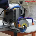 45 miter stone cutting saw machine with rail guide large ceramic tile 220/110 V Portable cutting machine