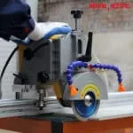 45 miter stone cutting saw machine with rail guide large ceramic tile 220/110 V Portable cutting machine