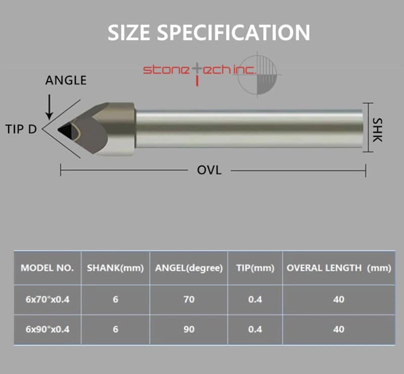 Diamond Engraving Cutter Granite Engraver Stone tools Marble Relief cnc Bit Milling carving Tool