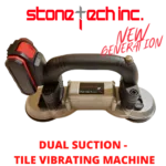 Tile Vibrator Portable Machine 60-120mm | Adjustable Suction Cups | Automatic Floor Leveling Vibrator with Battery