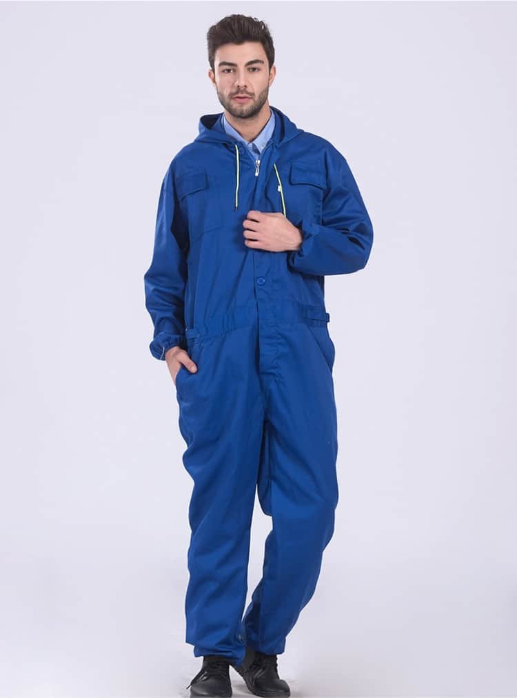 Mechanic Men Long Sleeve Work Coverall Working Uniforms With Reflective Stripes