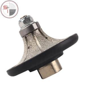 Demi Bullnose Vacuum Brazed Edge Profiling Router Bit for Granite & Marble Marble and quartz edge profiling tool demi bullnose vacuum brazed router wheel