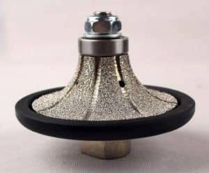 Demi Bullnose Vacuum Brazed Edge Profiling Router Bit for Granite & Marble Marble and quartz edge profiling tool demi bullnose vacuum brazed router wheel