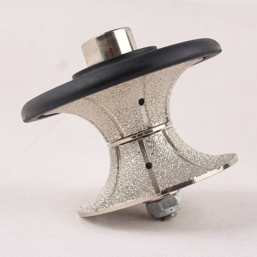Vacuum Brazed Diamond Hand Profile Full Bullnose Wheel | V 20-50mm | Profiling Router Bits | Granite Marble Profiler Tool