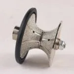 Vacuum Brazed Diamond Full Bullnose Wheel (V20–V50mm) | Stone Profiling Router Bit - Image 2