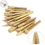 Diamond router bits in different shapes for precision stonework