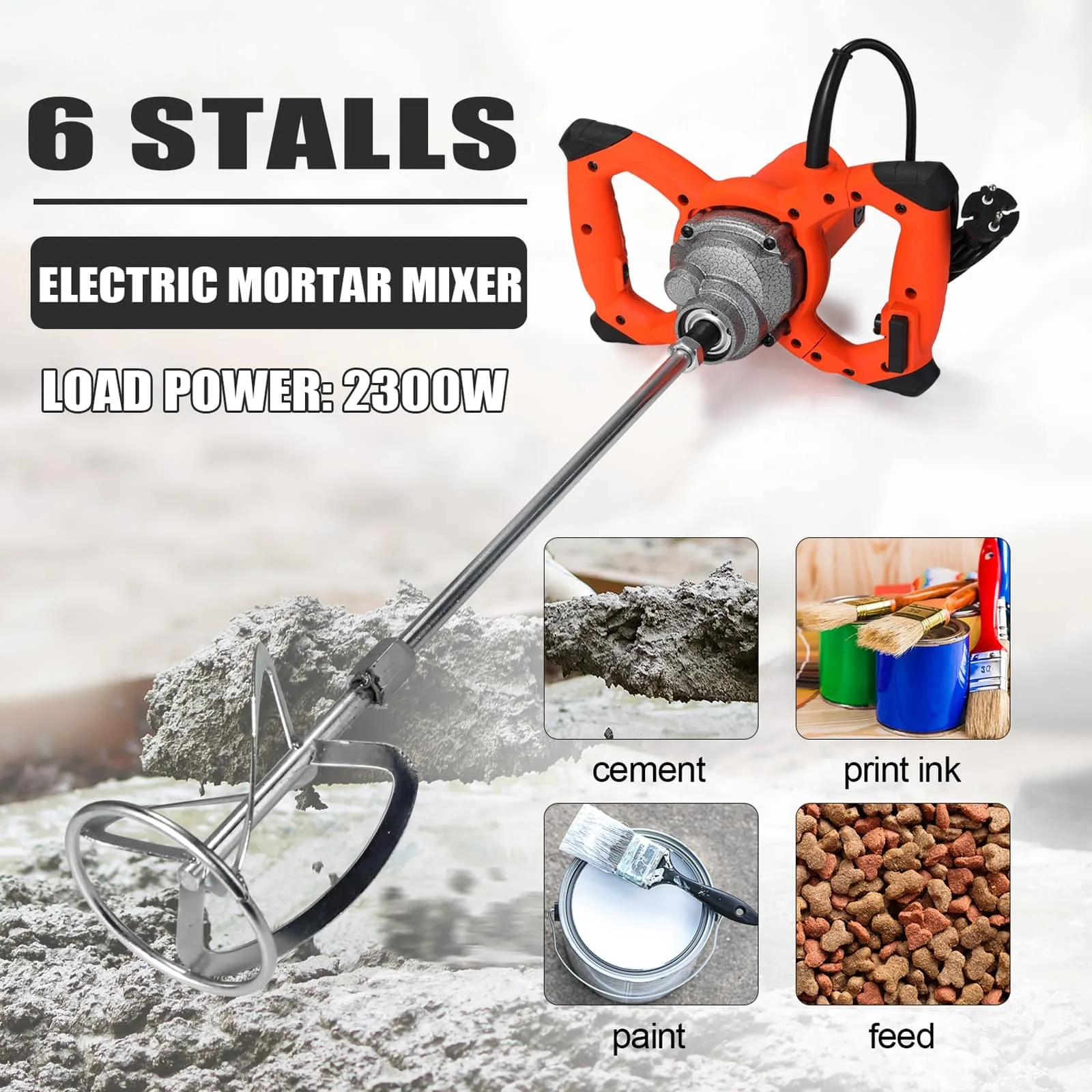 25027-94ss9c.jpg Industrial-Grade Mixer with 6-Speed Adjustment - Image 1