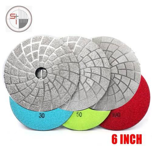 Vacuum Brazed Diamond Polishing Pads Granite