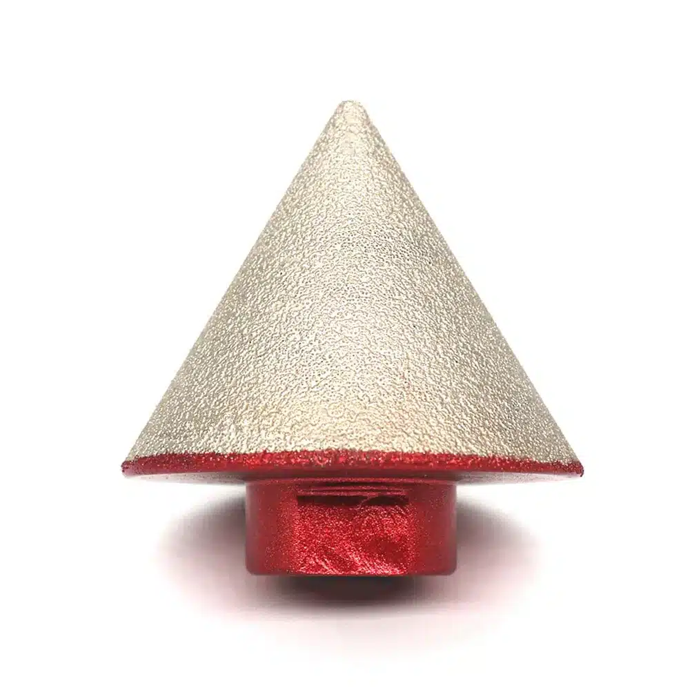 Vacuum-Brazed Diamond Chamfer Bit Round-bevel Milling Bits for Enlarging Polishing Bevelling Holes onTiles Ceramic Glass