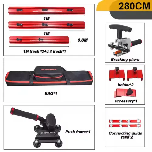 Portable 2m/2.8m/3.8m Manual Tile Cutter for Large Format Ceramic Tiles - MUFASHA ML Series