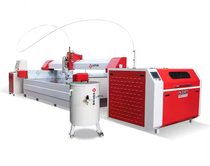 HOYUN CNC Water Jet Cutting Machine for Marble and Granite with High-Pressure System