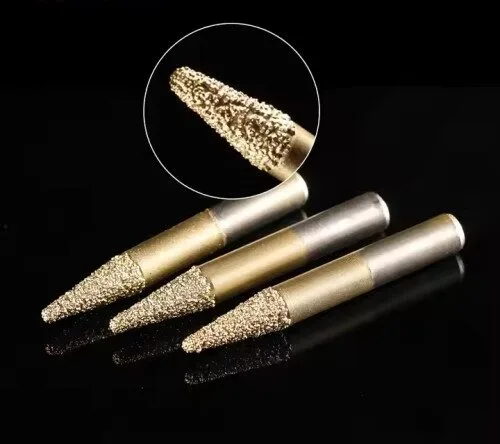 6mm Shank Diamond Burr CNC Milling Cutter for Stone Cutting