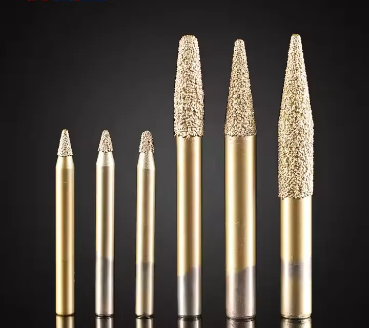 6mm Shank Diamond Burr CNC Milling Cutter for Stone Cutting