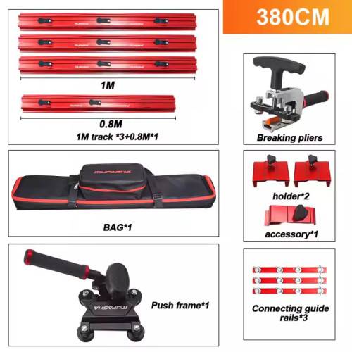 Portable 2m/2.8m/3.8m Manual Tile Cutter for Large Format Ceramic Tiles - MUFASHA ML Series