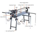 Fully Automatic 45-Degree Tile Cutting Machine with Laser Position for Ceramic, Granite, and Marble Tiles