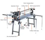 Fully Automatic 45-Degree Tile Cutting Machine with Laser Position for Ceramic, Granite, and Marble Tiles