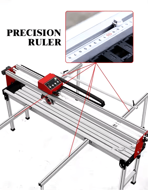 The Stonetechinc 45-Degree Tile & Marble Cutting Machine is built with the latest technology to improve cutting speed and precision. It also features an automatic water circulation system, which minimizes maintenance and prevents overheating, ensuring that the machine can operate for long hours without any loss of performance. The system keeps the machine cool and reduces friction during operation, allowing for clean cuts and protecting the machine from wear.