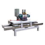 1800 CNC Manual Double-Blade Cutting Machine for porcelain, marble, and granite slabs with high accuracy.