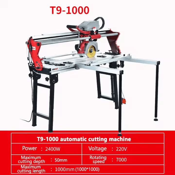 Saw Electric Tile Cutter with waterjet for cutting granite, marble, and porcelain tiles