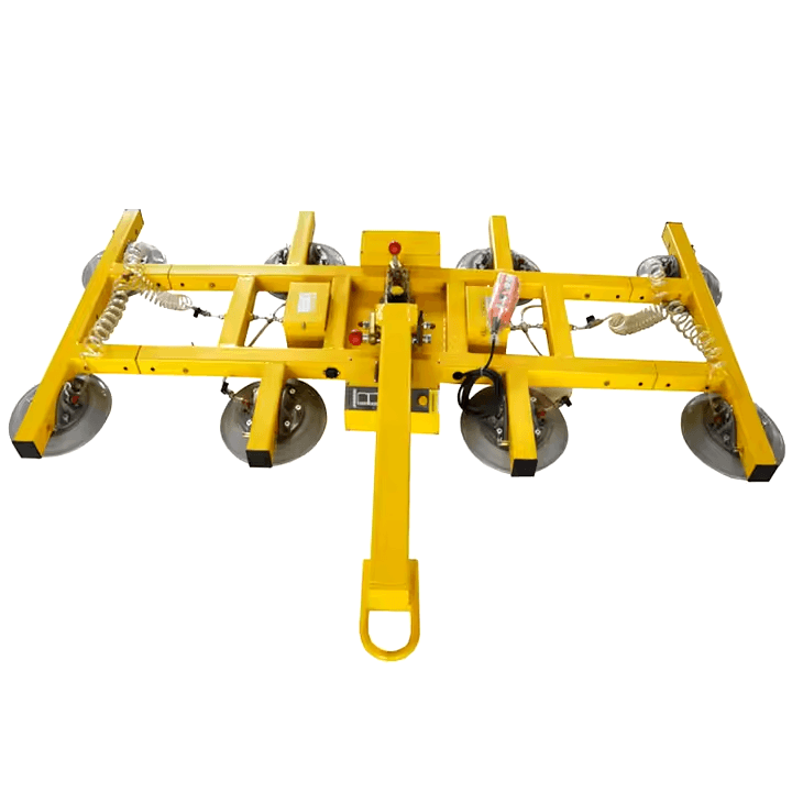 Electric H-Shape Stone Glass Lifter with vacuum suction cups for lifting heavy panels