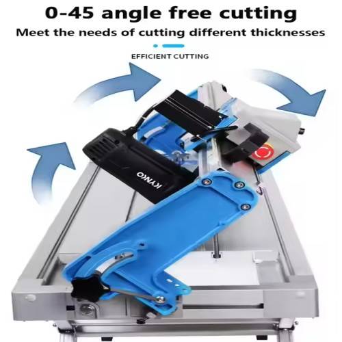 Automatic Oblique Cutting Machine for precise 45-degree cuts on granite