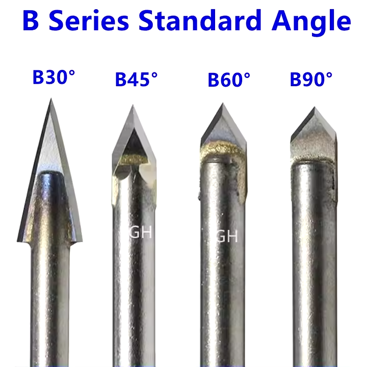 High-precision CNC carbide stone engraving bits for granite, marble, and bluestone carving