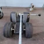 Aluminium slab cart for stone transport, designed to carry heavy granite, marble, and tile slabs, with a 400kg capacity.