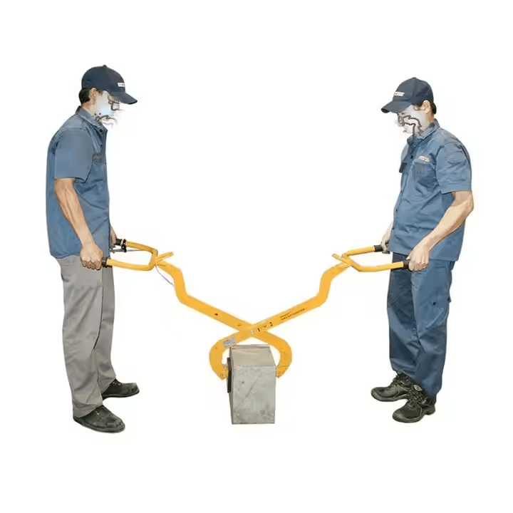 120kg Two-Person Stone Clamp Lifter for granite and concrete curbs with 100-500mm grip range