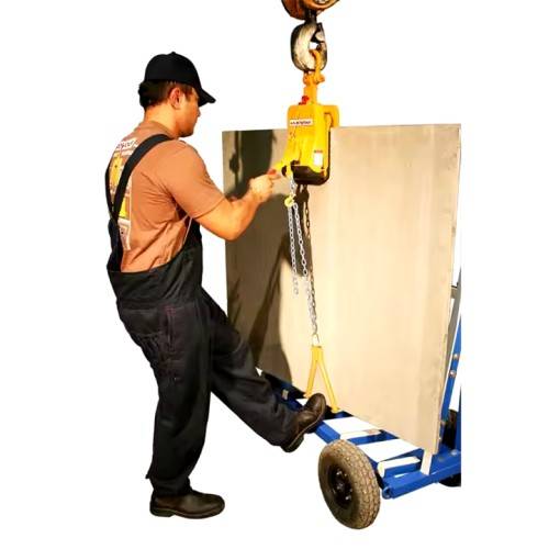 Upgraded Stone Slab Lifter Clamp with Over-Center Lever for Construction Sites