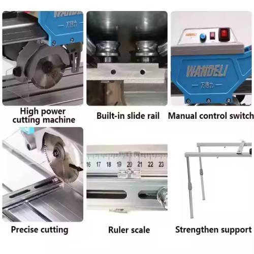 Automatic Oblique Cutting Machine for precise 45-degree cuts on granite