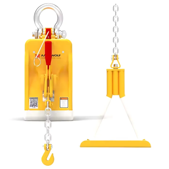 Upgraded Stone Slab Lifter Clamp with Over-Center Lever for Construction Sites